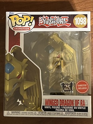 Winged Dragon Of Ra Funko Pop! Gamestop Exclusive Yu-gi-oh Metallic In Hand New-image
