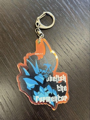 YuGiOh! Obelisk Acrylic Keychain BlueEyes Kaiba Used-image