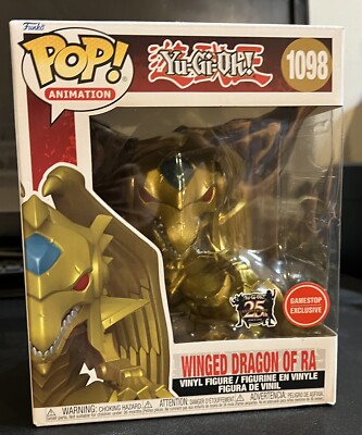 Funko POP~ Animation Yu-Gi~Oh Winged Dragon of Ra Metallic ~GameStop Exclusive-image