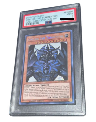 YuGiOh! Obelisk the Tormentor - PSA 9 - Promo TN19-EN007 - Secret Rare-image
