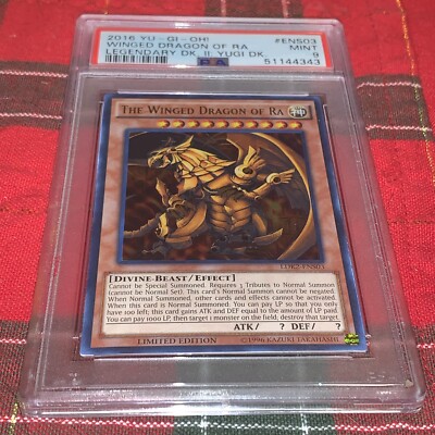 Yugioh!  2016 The Winged Dragon of Ra - LDK2-ENS03 - PSA 9 Limited Edition-image