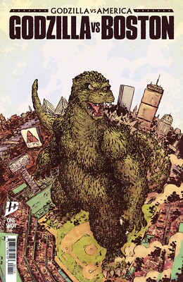 Godzilla Vs America Boston #1 Jesse Lonergan Cover B Presale 07/30-image