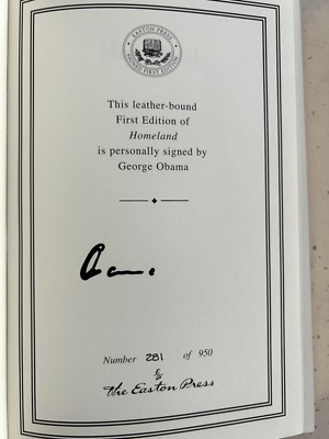 HOMELAND by  George Hussein Obama - SIGNED 1st Edition w/ COA-image