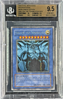 YuGiOh - (2003) - Obelisk The Tormentor - GBI-002 - Ultra Rare BGS 9.5 Gem Mint-image