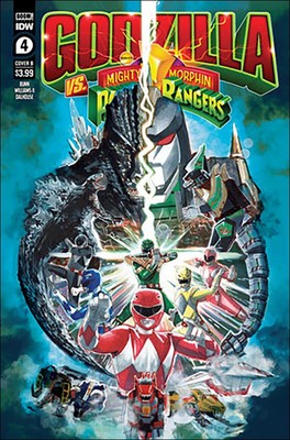 Godzilla Vs. The Mighty Morphin Power Rangers #4B VF/NM; IDW | we combine shippi-image