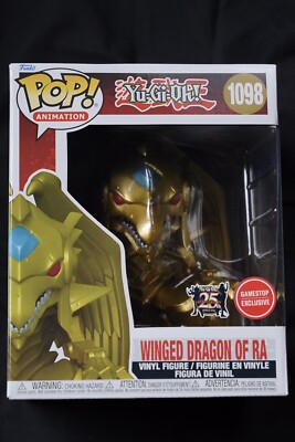Funko POP! Super: Yu-Gi-Oh! Winged Dragon of Ra Metallic 6 inch Figure In Hand!-image