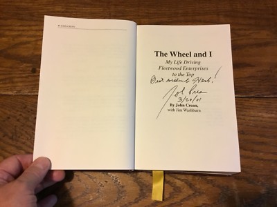 The Wheel And I :  JOHN CREAN Signed Owner Fleetwood Enterprises RV Motor Homes-image