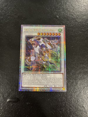 Yugioh Crystal Wing Synchro Dragon Quarter Century Secret Rare RA02-image
