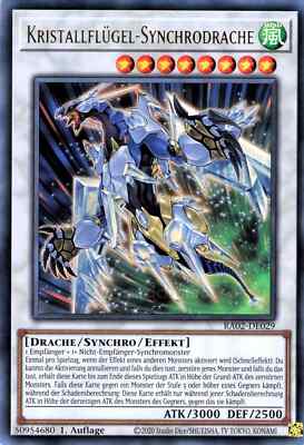 Yu Gi Oh! Crystal Wing Synchro Dragon RA02-EN029 Ultra Rare-image