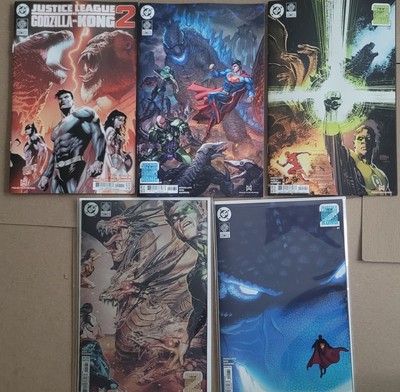 JUSTICE LEAGUE VS GODZILLA VS KONG II #1 COVERS A, C-E & 1:25 RATIO INCLUDED-image