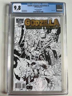 Godzilla: Gangsters And Goliaths #3 IDW 2011 RI Variant CGC 9.8 WP-image