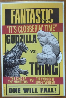 GODZILLA vs. THE FANTASTIC FOUR #1 GARBETT VARIANT..MARVEL 2025 1ST PRINT..NM-image
