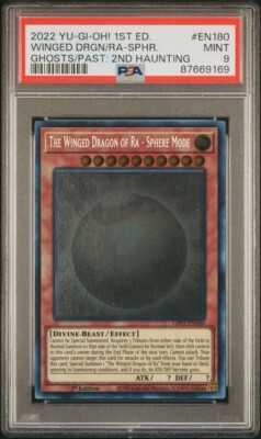 PSA 9 The Winged Dragon of Ra Ghost GFP2-EN180 / Past: 2ND Haunting English-image