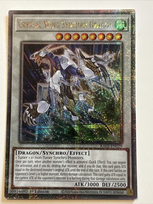 Crystal Wing Synchro Dragon 1st Edition Quarter Century Secret Rare RA02-EN029-image
