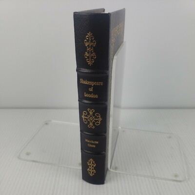 Easton Press Shakespeare of London by Marchette Chute 1988 NEAR FINE Leather-image