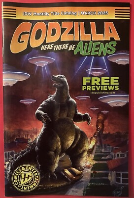 IDW Monthly Title Catalog (2025) March Godzilla Cover - Comic Book - IDW Comics-image