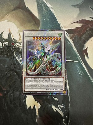 Yugioh Crystal Clear Wing Synchro Dragon Platinum Secret Rare RA04-image