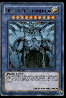 Yugioh! Obelisk the Tormentor YGLD-ENG02 Ultra Rare VLP-image