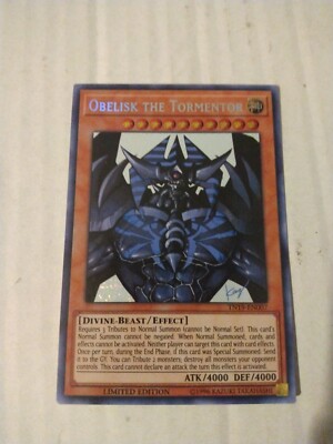 Yu-Gi-Oh! TCG Obelisk the Tormentor (alternate art) 2019 Gold Sarcophagus Tin...-image