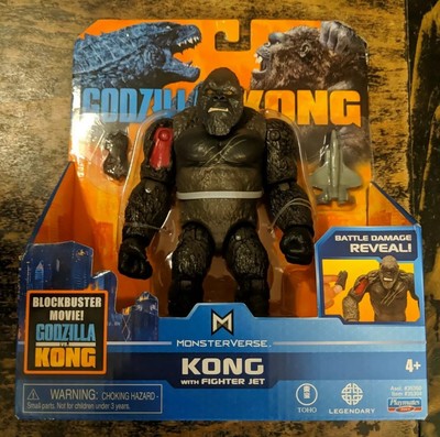 Playmates Toys Monsterverse Godzilla vs. Kong Fighter Jet Battle Damage #35304-image