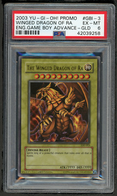 2003 YU-GI-OH! PROMO GBI-003 THE WINGED DRAGON OF RA-PSA 6 EX-MINT-Ultra Rare ✨-image
