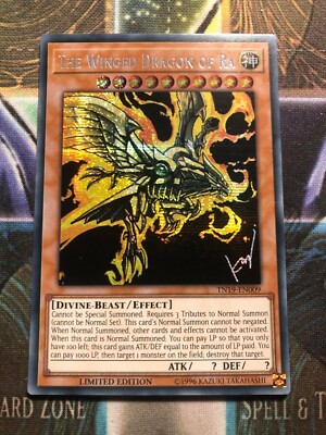 *** THE WINGED DRAGON OF RA *** PRISMATIC SECRET RARE MINT ALTERNATE ART YUGIOH!-image