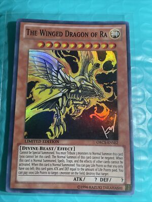 Yu-Gi-Oh! TCG The Winged Dragon of Ra (alternate art) 2019 Gold Sarcophagus Tin-image