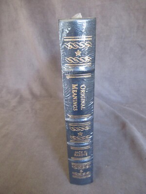 Easton Press Sealed Leather Pulitzer Original Meanings Jack Rakove Politics ch63-image