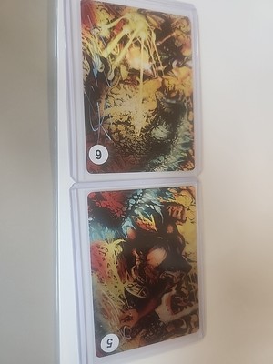 2 James Stokoe Signed Metal Comic Cards Godzilla & King Kong w/ COA's-image