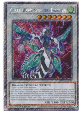 Clear Wing Synchro Dragon - RA04-EN249 - Platinum Secret Rare Stampede-image