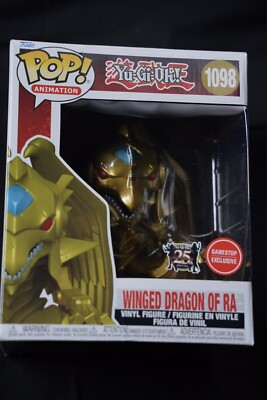 Funko POP! Super: Yu-Gi-Oh! Winged Dragon of Ra Metallic 6 inch Figure In Hand!-image