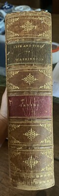 Life and Times of Washington by W. Irving Fine Binding Illustrated Edition 1876-image