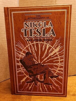Autobiography of Nikola Tesla and Other Works Leather Bound Ribbon Hardcover-image