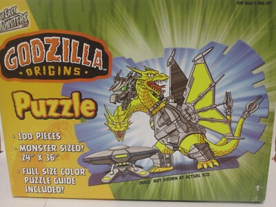 GODZILLA ORIGINS MECHA KING GHIDORAH 100 PIECE PUZZLE 24 By 36 inches-image