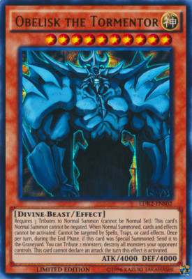 YUGIOH Obelisk the Tormentor : LDK2-ENS02 : Ultra Rare NM-MINT-image