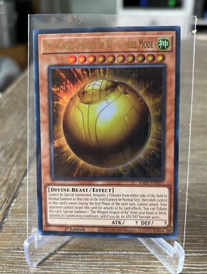 Winged dragon of ra sphere mode. Ultra Rare RA01 EN007 25th anniversary-image