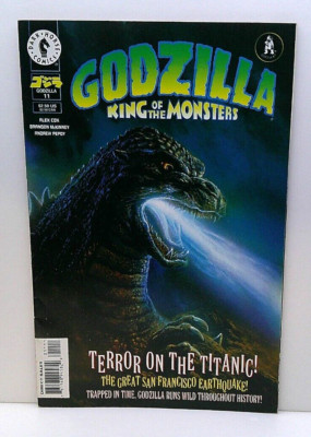 GODZILLA KING OF THE MONSTERS COMIC BOOK #11 1996 COVER ART BY BOB EGGLETON-image