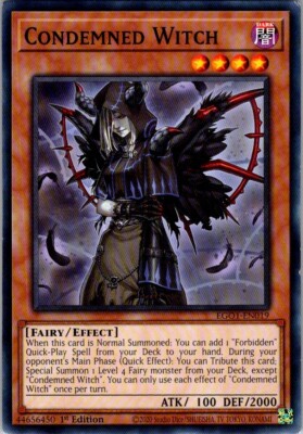 Condemned Witch EG01-EN019 Egyptian God Deck: Obelisk the Tormentor 1st Edition-image