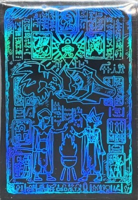 Yugioh Sleeves Blue Tablet of Lost Memories Prismatic God Box 70pcs-image