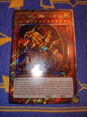 1x The Winged Dragon Of Ra First Edition Platinum Secret Rare RA04-EN118 NM-image