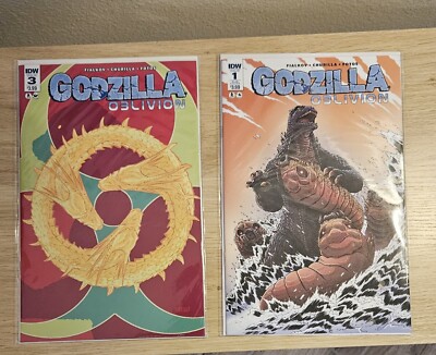 GODZILLA OBLIVION ISSUE #1 And #3 2016 IDW PRODUCTIONS  Brian Churilla.-image