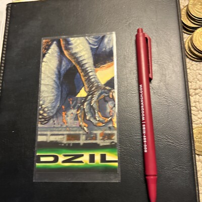 Jb11a Tall Card Godzilla 1998 Embossed Puzzle from Dinosaur To Super Lizard G5-image
