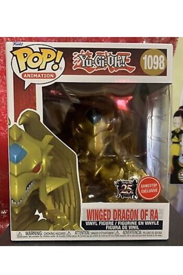 Funko POP! Winged Dragon of Ra #1098 Metallic GameStop Exclusive Mint-image
