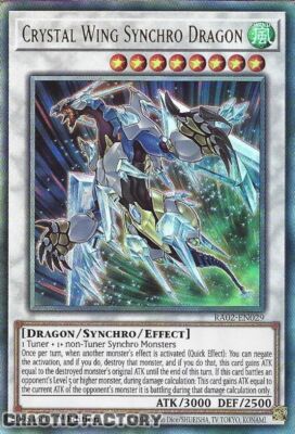 YUGIOH Ultimate Rare RA02-EN029 Crystal Wing Synchro Dragon 1st Edition NM-image
