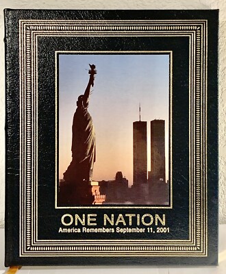 ONE NATION America Remembers September 11, 2001 9/11 Easton Press Collector's NM-image