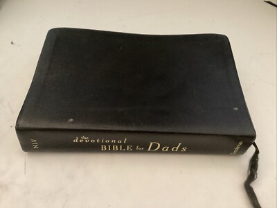 Devotional Bible for Dads, The - Leather Bound, by Robert Wolgemuth - Good-image