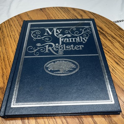 My Family Register.  Family Tree Book.  1977 Embossed NEW-image