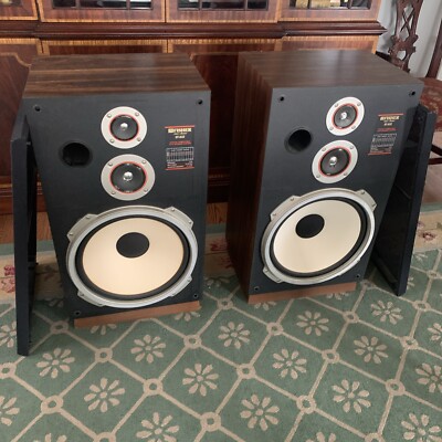 1 Pair Of Vintage Fisher Hi-Fi Speakers Model  ST- 832 (EXC.)-image