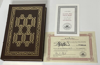 SIGNED - A LONG WAY FROM HOME- TOM BROKAW - EASTON PRESS-image