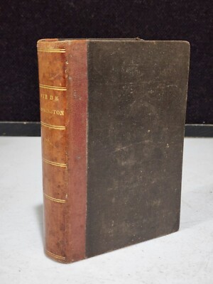 Antique 1843 Book Life of Vie De Washington, George Leather Bound FRENCH-image